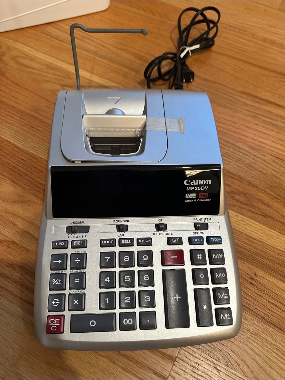 Canon MP25DV Silver and Black Calculator